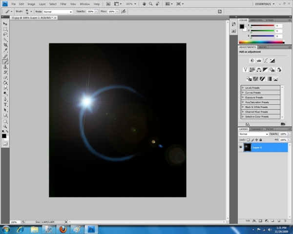 Creation of BLUE SOLAR ECLIPES: Step 10